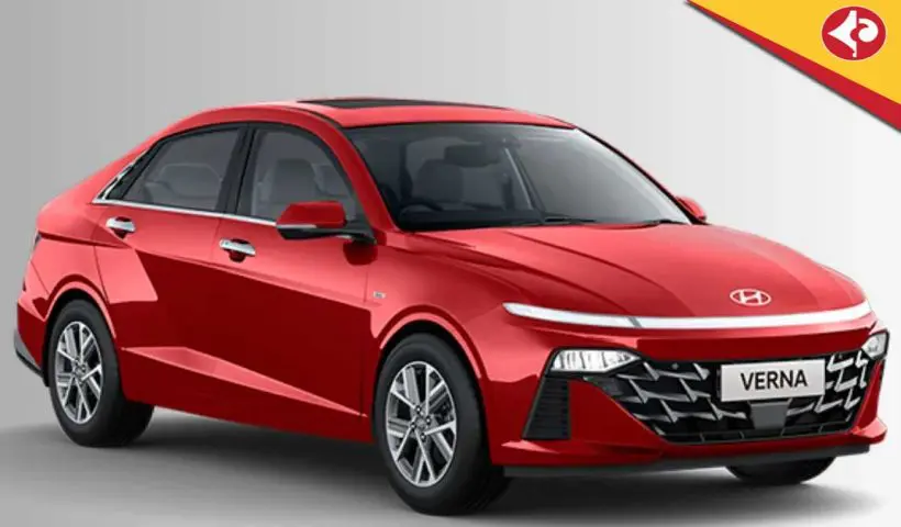 Hyundai Verna Facelift spied testing in India