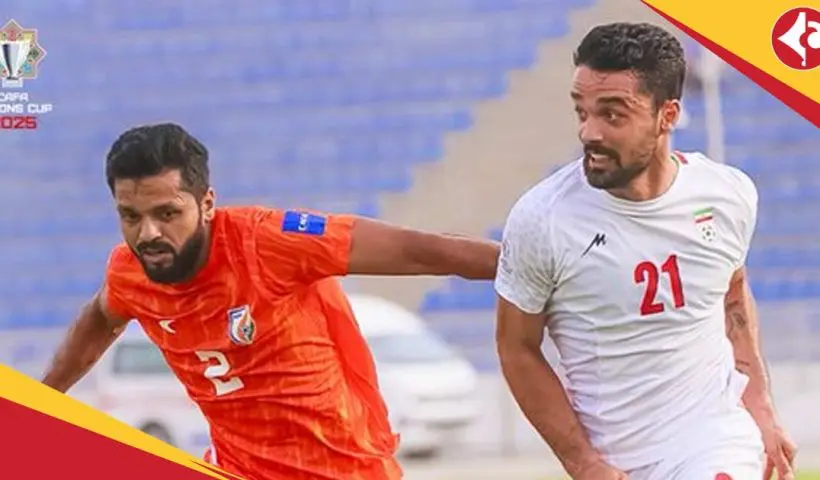 Indian Football Team vs Iran in CAFA Nations Cup 2025