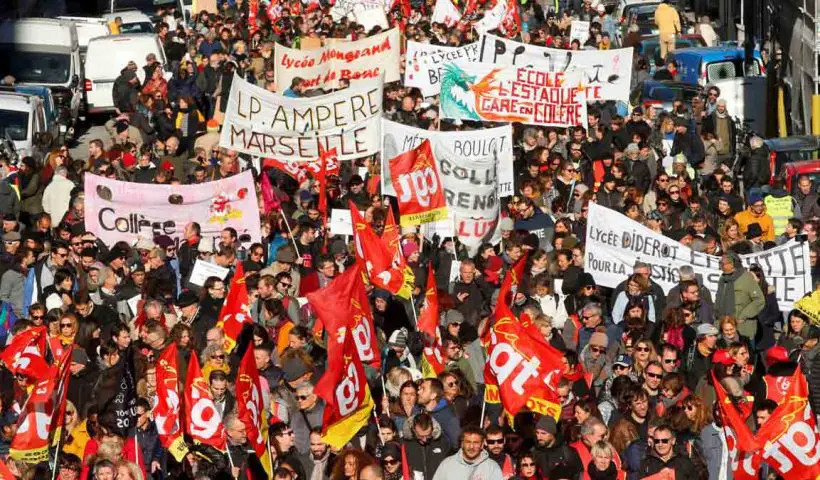 Anti Government Protests in france
