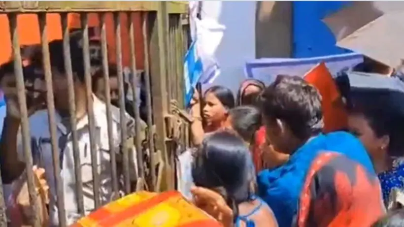 Shuvendu Causes Stir at Election Commission, Tension Mounts