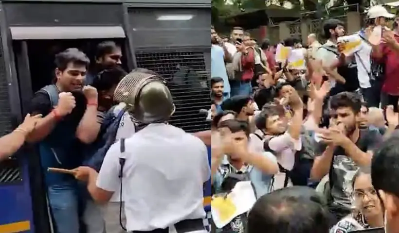 TET Aspirants Stage Protest, Surround Lawmakers’ Vehicles on Yashor Road