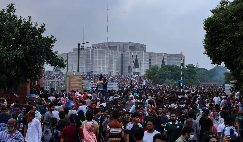 Bangladesh Parliament Protest