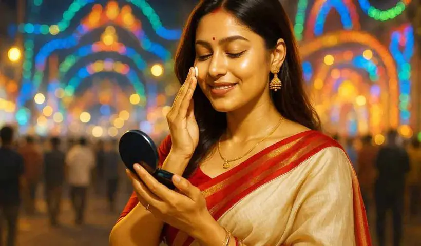 Discover the top festive season skincare hacks trending in Kolkata during Durga Puja 2025. From cleansing to DIY packs, hydration to sun protection, learn the best tips to keep your skin glowing this season.