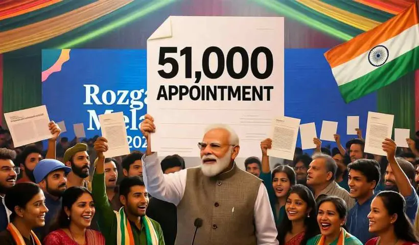 PM Narendra Modi will distribute appointment letters to over 51,000 candidates during the 17th edition of Rozgar Mela, boosting employment and strengthening India’s workforce.