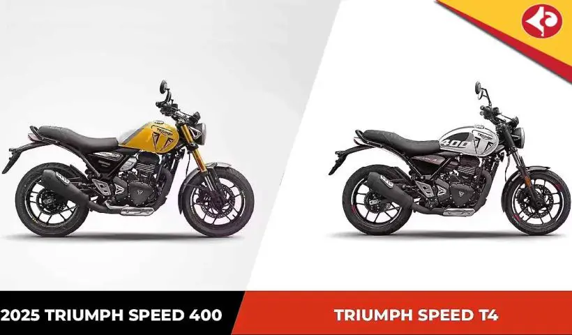 Triumph Speed 400 and Speed T4