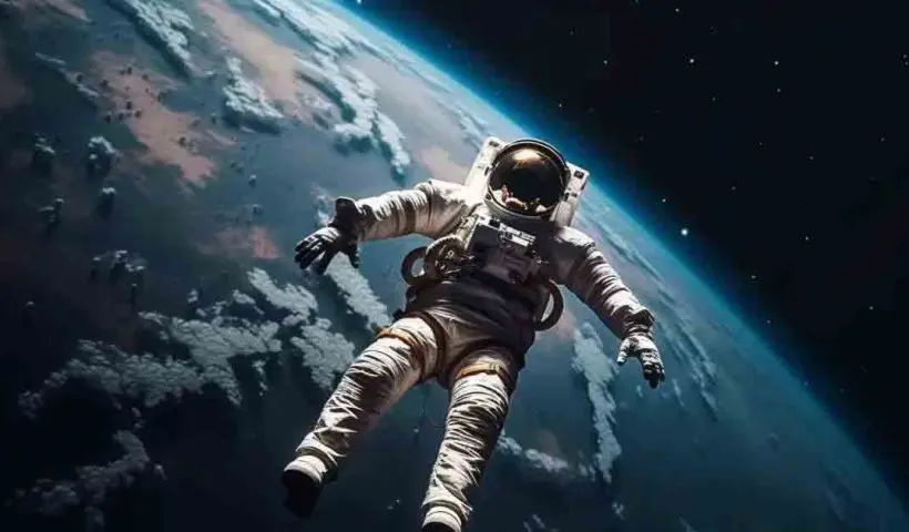 astronaut in space