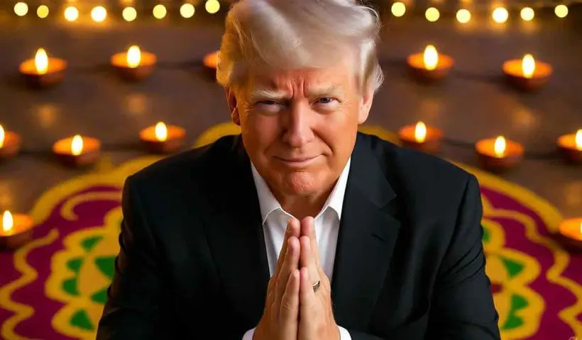 Former US President Donald Trump wishes Diwali greetings, calling it a timeless reminder of light’s victory over darkness and a celebration of family, unity, and hope