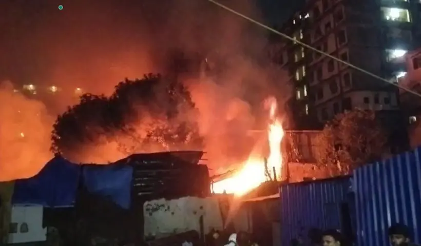 Massive Fire in Moynaguri's Old Market at Year's Start, Business Owners in Shock