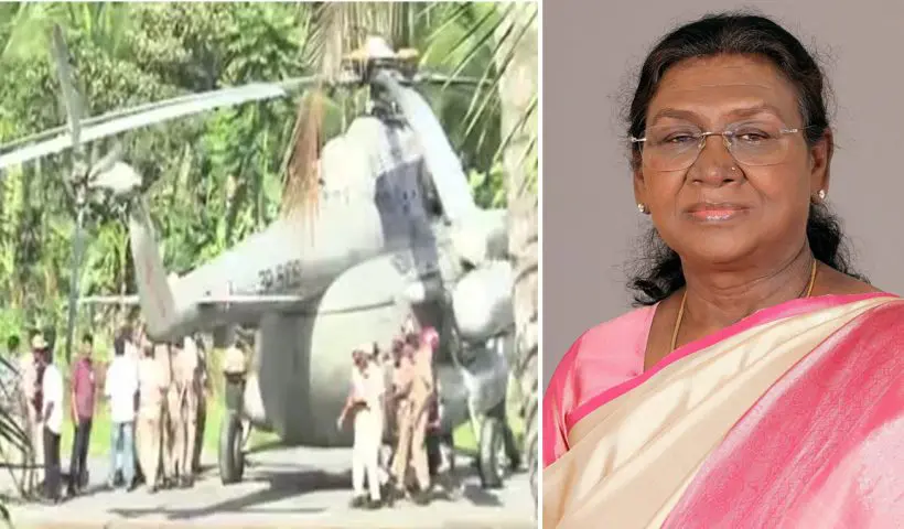 President Murmu Helipad Collapse