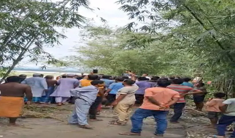 BJP MLA Baren Chandra Barman’s visit to flood-affected