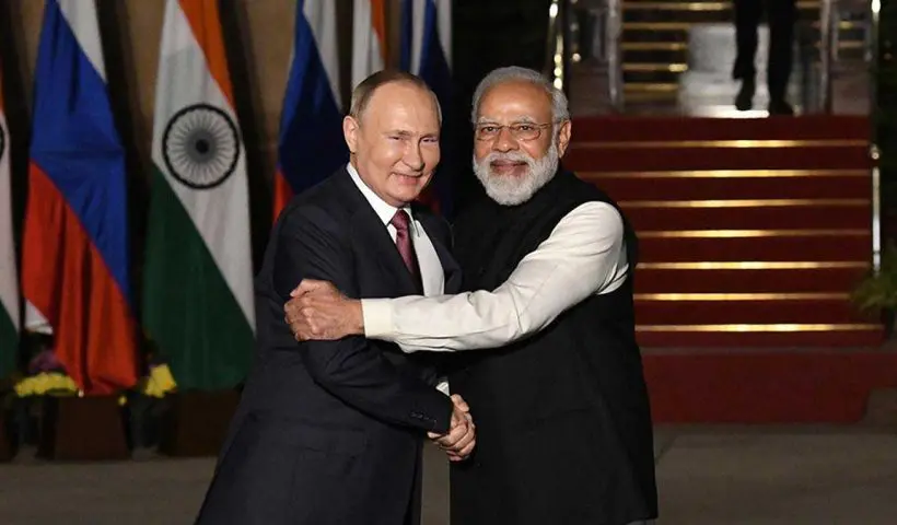 Geo Politics putin in India