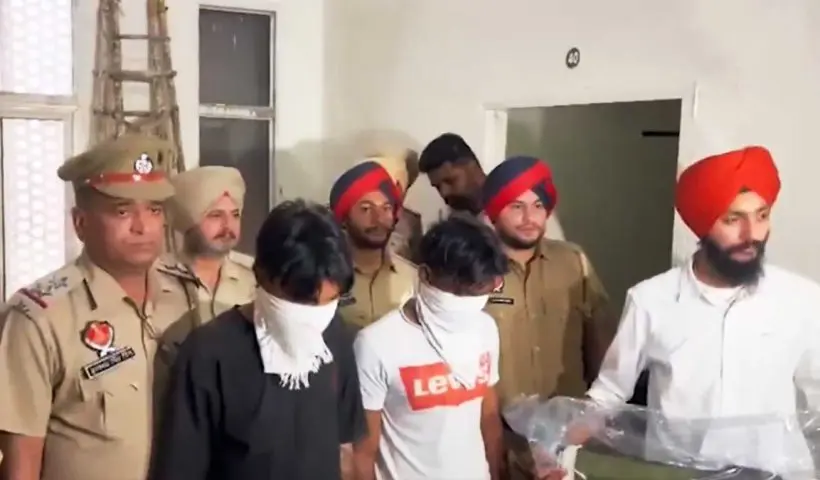 Punjab Police foils ISI-backed terror plot in Amritsar, arresting two operatives and seizing an RPG-22 rocket launcher sent via drone from Pakistan.