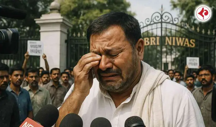 RJD leader Madan Shah breaks down outside Rabri Niwas, alleging Sanjay Yadav demanded ₹2.7 crore for party ticket. After refusal, the ticket was given to someone else.