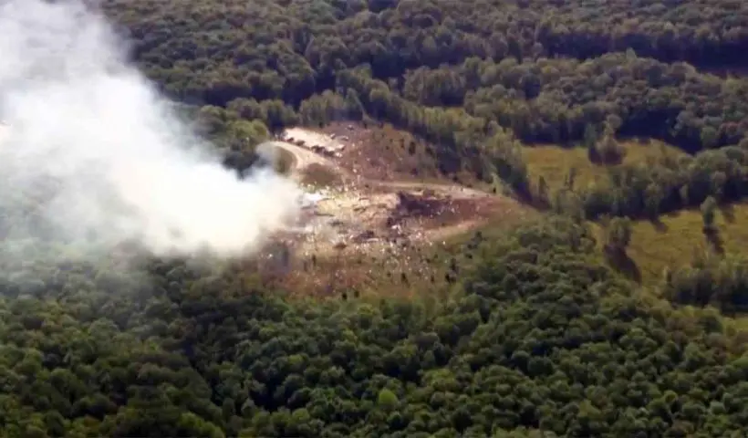 USA Tennessee Military Plant Blast: Massive explosion at Accurate Energetic Systems near Bucksnort kills several, many missing. Emergency teams at work.