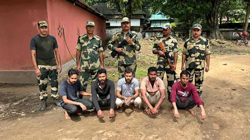 illegal-bangladeshi-migrants-caught-fleeing-india-hakimpur-sir-2025