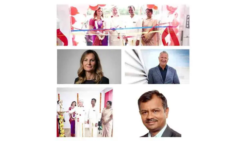 In the image Alessandro Grassi – CEO;Miriam Olivi - General Manager;Thangapandi Saravanan - India Director