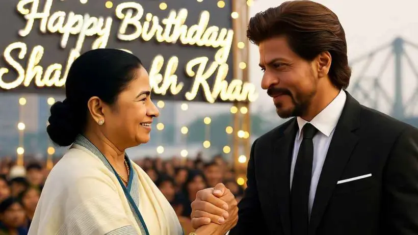 West Bengal CM Mamata Banerjee wishes Shah Rukh Khan a very happy birthday, calling him her “brother” and praising his remarkable contribution to Indian cinema.