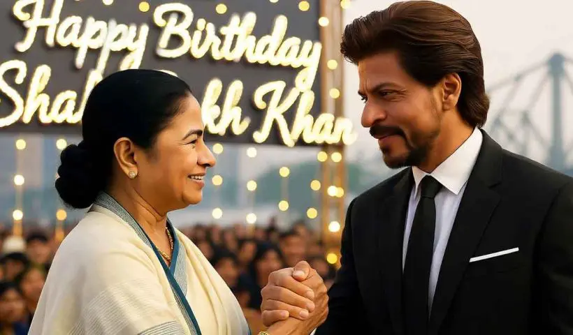 West Bengal CM Mamata Banerjee wishes Shah Rukh Khan a very happy birthday, calling him her “brother” and praising his remarkable contribution to Indian cinema.
