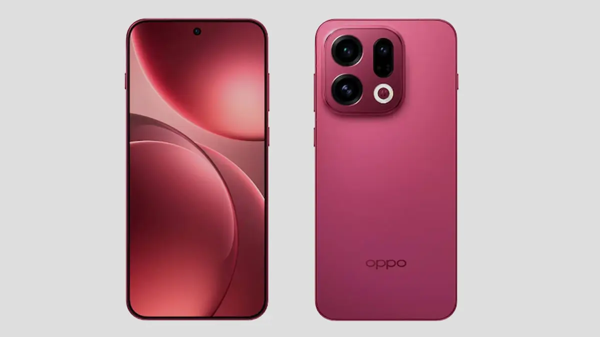 Oppo Find X9 Velvet Red Colour