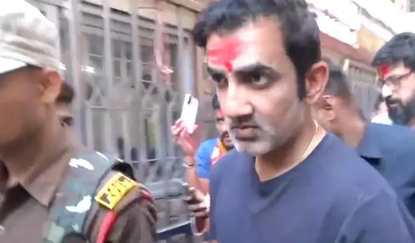 indian-cricket-team-coach-gautam-gambhir-visit-kamakhya-temple-before-second-test