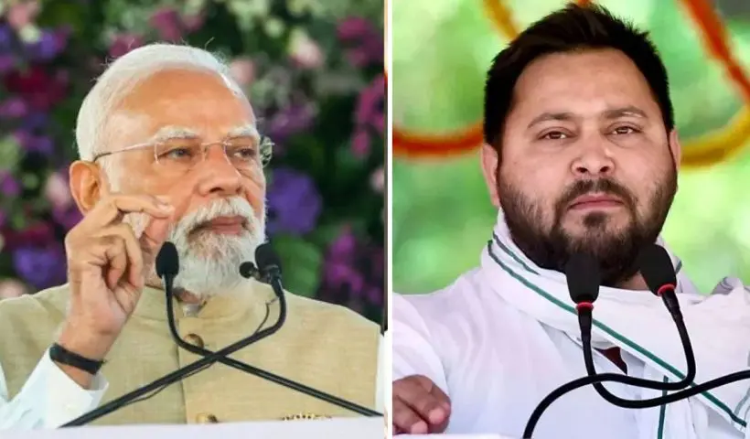 PM Modi Tejashwi Yadav Voter Appeal