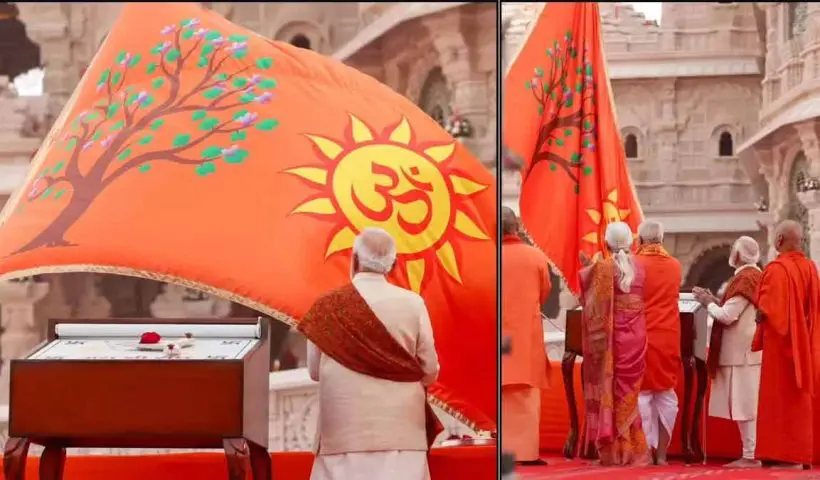 modi-significance-new-dharma-dhwaja-ram-mandir-ayodhya