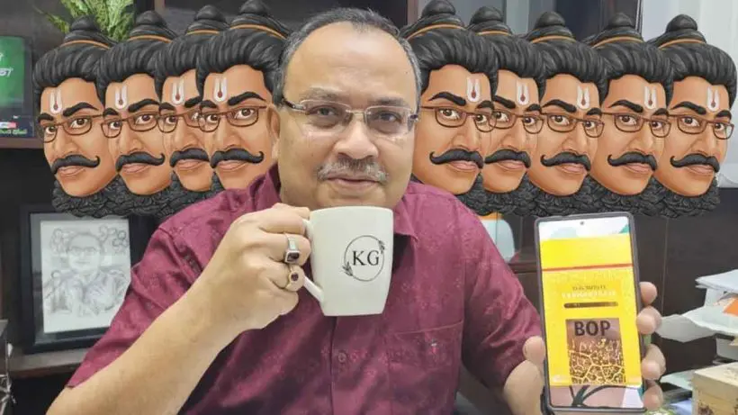 tmc-leader-kunal-ghosh-ravana-look-drinks-sri-lankan-damro-tea