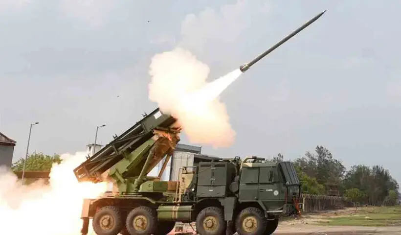 Pinaka Multi Barrel Rocket Launcher