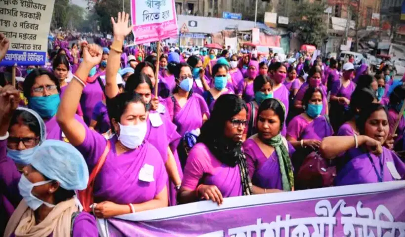 Dharmatala Protest Turns Intense: ASHA Workers Clash with Authorities