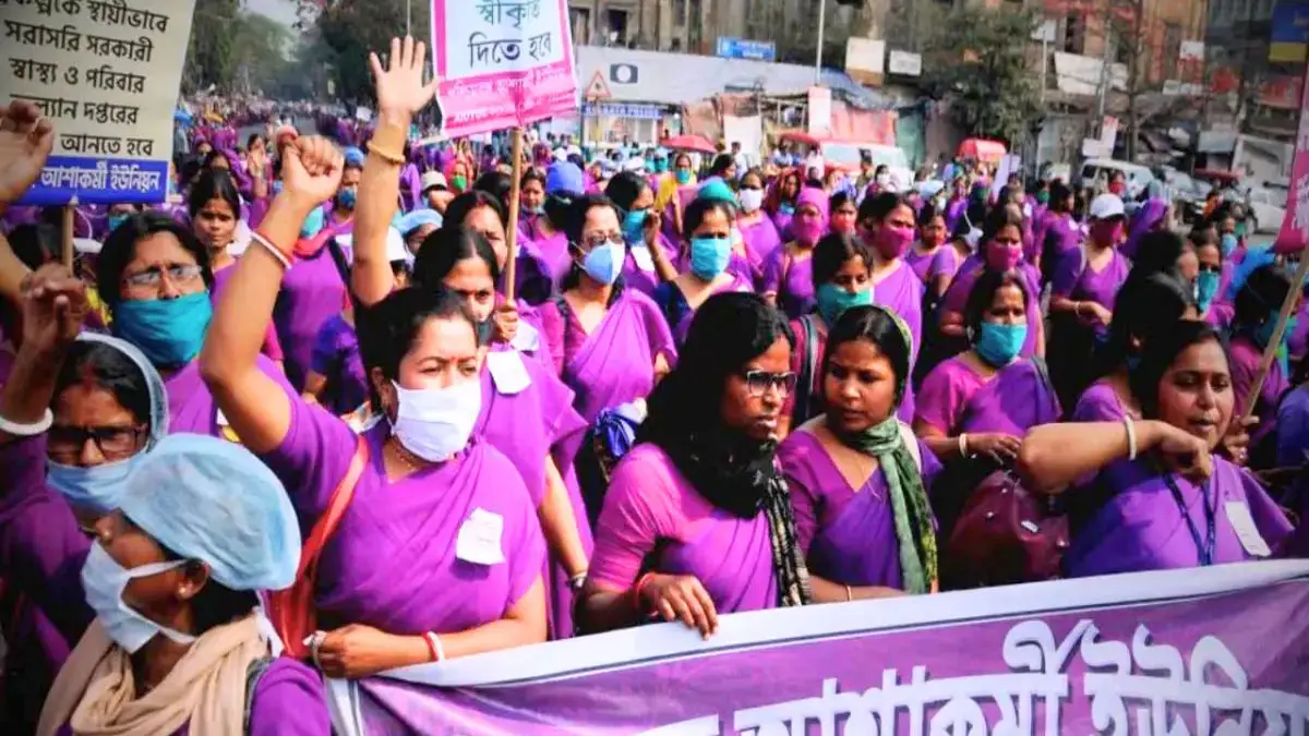 Dharmatala Protest Turns Intense: ASHA Workers Clash with Authorities