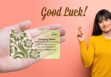 visiting card