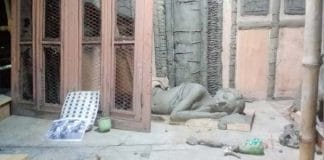 puja pandal made against CAA and NRC