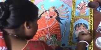 Unique durga art still exist in heritage city Bishnupur