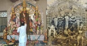 Pakistan army left sardar house after eating durga puja