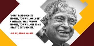 Dr apj abdul Kalam also faced failure