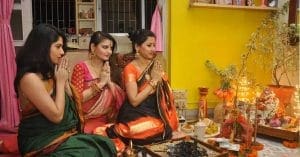 Laxmi Puja at bengali celebs place