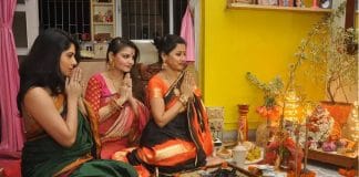 Laxmi Puja at bengali celebs place
