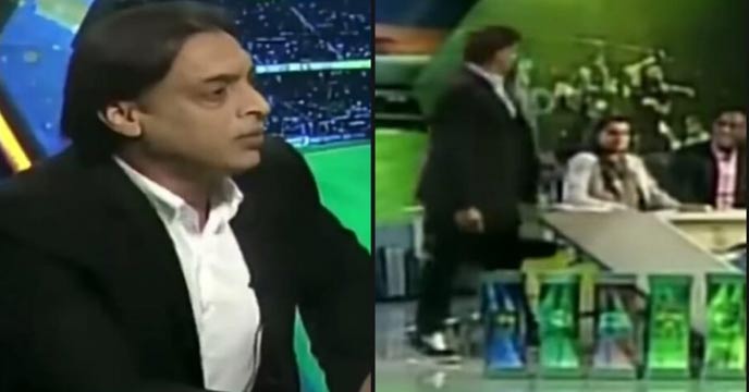 Shoaib Akhtar resigns on LIVE TV