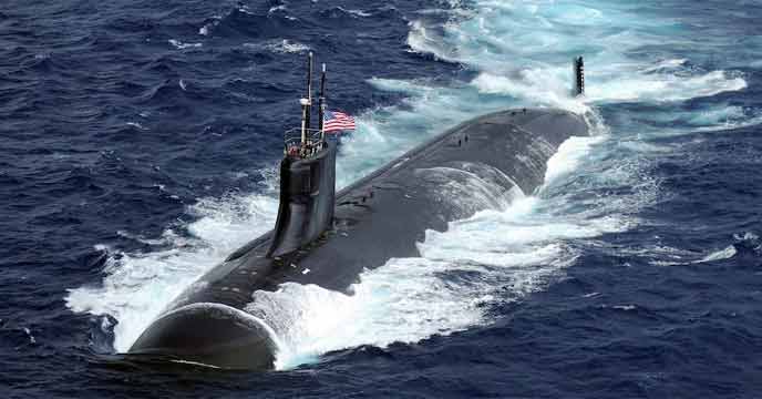 US submarine hits unknown object while underwater