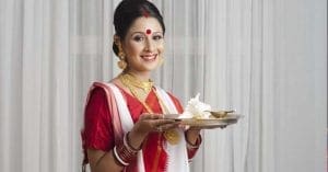 wearing sindoor
