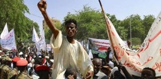 Pro military rule protest in sundn