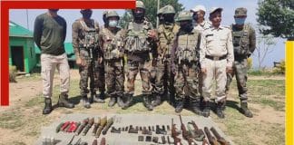 Huge arms were recovered in Manipur
