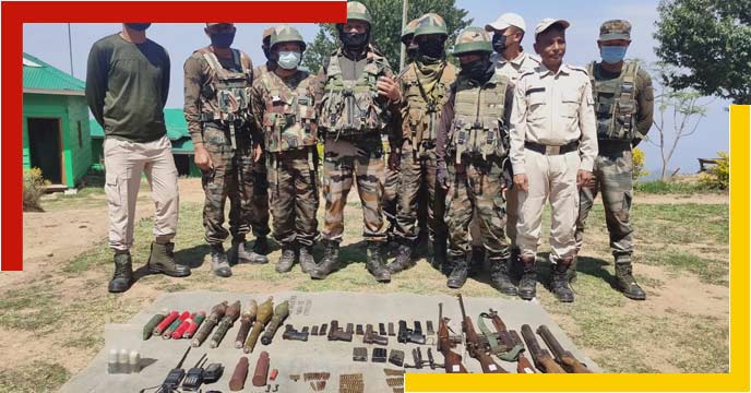 Huge arms were recovered in Manipur