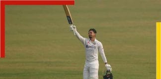 Shreyasi scored hundreds in his debut Test