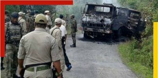 attack on an army convoy in Manipur