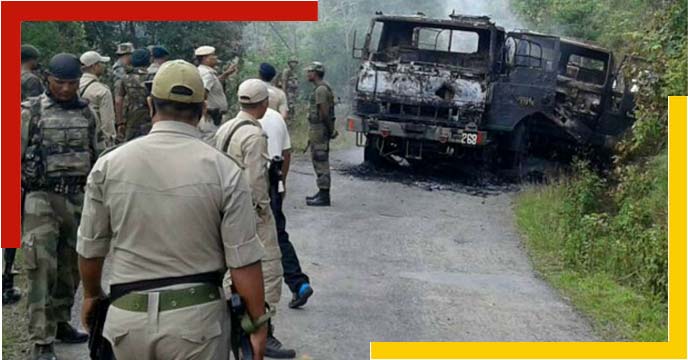 attack on an army convoy in Manipur
