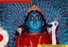 বাঙালি ঘরের হাজার হাতের কালী খুশি হন তামিল ভোগে history of hajar hat kali