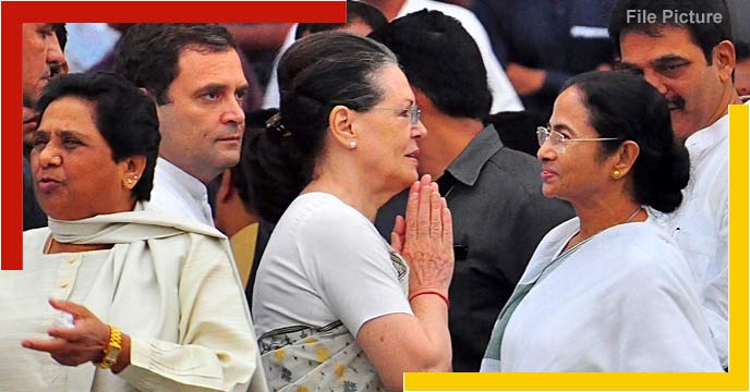 Mamata Banerjee meeting Sonia Gandh