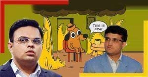 Sourav with joy
