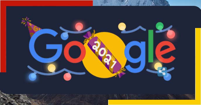 Google Doodle in a new form before the New Year